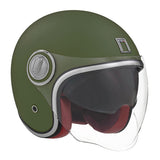 CASQUE JET NOX HERITAGE KAKI MAT NOX