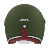 CASQUE JET NOX HERITAGE KAKI MAT NOX