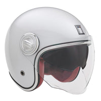 CASQUE JET NOX HERITAGE BLANC PERLE