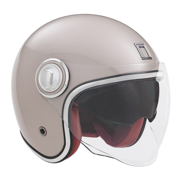 CASQUE JET NOX HERITAGE CHAMPAGNE ROSE