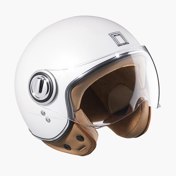 CASQUE JET NOX IDOL BLANC PERLE