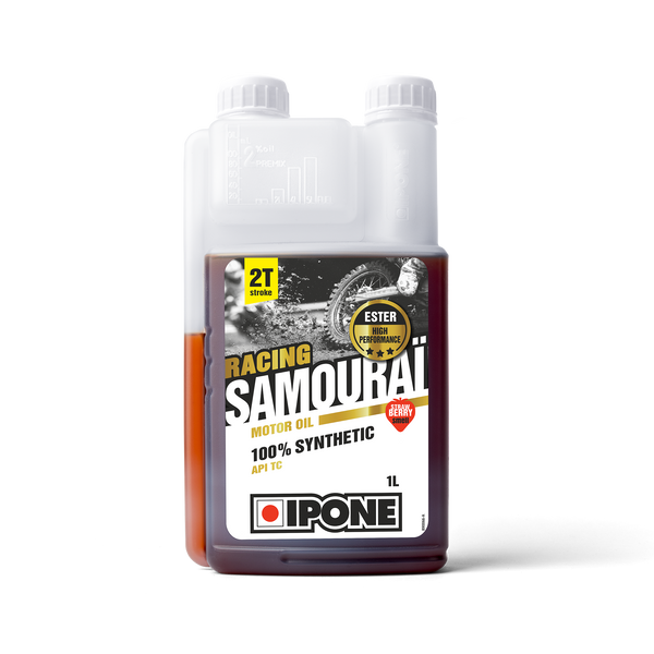 HUILE MOTEUR IPONE SAMOURAÏ RACING FRAISE 2T (1L)
