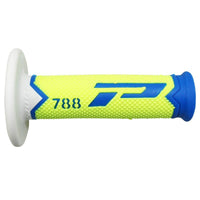POIGNÉE PROGRIP 788 TRIPLE DENSITÉ BLANC / BLEU / JAUNE FLUO PROGRIP