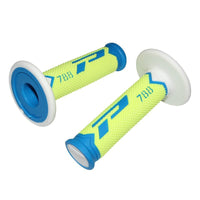 POIGNÉE PROGRIP 788 TRIPLE DENSITÉ BLANC / BLEU / JAUNE FLUO PROGRIP