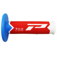 POIGNÉE PROGRIP 788 TRIPLE DENSITÉ BLANC / ROUGE / BLEU PROGRIP