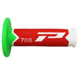POIGNÉE PROGRIP 788 TRIPLE DENSITÉ BLANC / ROUGE / VERT PROGRIP