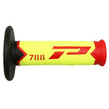 POIGNÉE PROGRIP 788 TRIPLE DENSITÉ NOIR / JAUNE FLUO / ROUGE PROGRIP