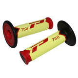 POIGNÉE PROGRIP 788 TRIPLE DENSITÉ NOIR / JAUNE FLUO / ROUGE PROGRIP