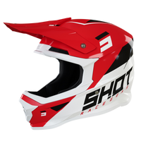 CASQUE CROSS SHOT FURIOUS CHASE ROUGE BLANC