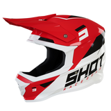 CASQUE CROSS SHOT FURIOUS CHASE ROUGE BLANC