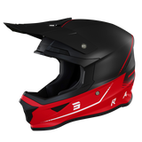 CASQUE CROSS SHOT FURIOUS RAW 3.0 NOIR ROUGE MAT