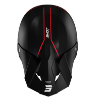 CASQUE CROSS SHOT FURIOUS RAW 3.0 NOIR ROUGE MAT