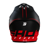 CASQUE CROSS SHOT FURIOUS RAW 3.0 NOIR ROUGE MAT