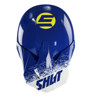 CASQUE CROSS SHOT FURIOUS ROLL NAVY JAUNE SHOT