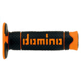 REVETEMENT DOMINO A260 NOIR/ORANGE 120MM (PAIRE) DOMINO